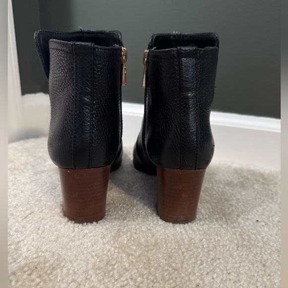Black Leather Tory Burch Ankle Boots - Picture 3 of 7